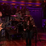 John Paul Jones with Sara Watkins on the Jimmy Fallon Show