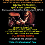 JOHN BONHAM A CELEBRATION III FULL LINE UP DETAILS/BONHAM BULLICK LATEST TOUR NEWS/LZ NEWS/TBL ARCHIVE – PRELUDE TO EARLS COURT 1975 US TOUR SNAPSHOT/GOLDRUSH AT THE BRIDGE 1970/DL DIARY BLOG UPDATE
