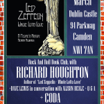 LED ZEP WHOLE LOTTA LOVE ROCK ‘N’ ROLL BOOK CLUB EVENT INCLUDING LIVE CODA PERFORMANCE/JOHN BONHAM RHYTHM OF REDDTICH EVENT POSTPONED/ LZ NEWS/PAGE & PLANT ISTANBUL IT WAS YEARS 27 YEARS AGO/COVERDALE PAGE 1993/EARLS COURT TICKETS/DL DIARY BLOG UPDATE