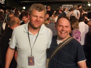 with Adrian Chiles 2010