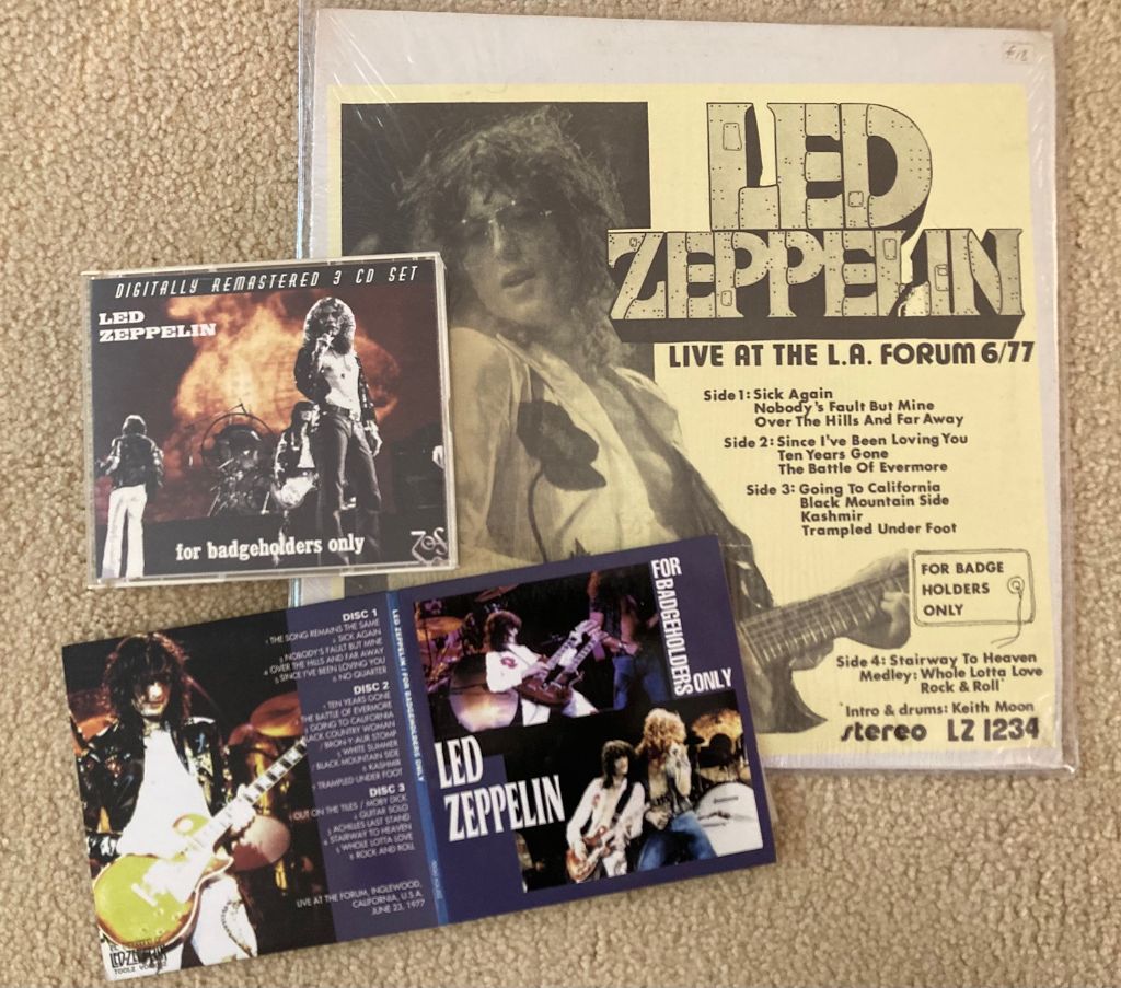 Tight But Loose » Blog Archive ROSS HALFIN ZEP VINYL BOOK UPDATE/TBL 1975  SNAPSHOT/MY REVIEW OF THE MARCH 24 1975 LA SOUNDBOARD/LZ NEWS STOP PRESS LED  ZEPPELIN SINGLE CANCELLED / REMEMBERING MICK
